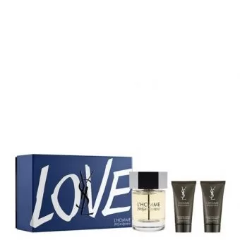 Yves Saint Laurent L'Homme Eau de Toilette Set 100ml + Shower Gel 50ml + Aftershave Balm 50ml – Sensuelle Männlichkeit, Urbaner Stil