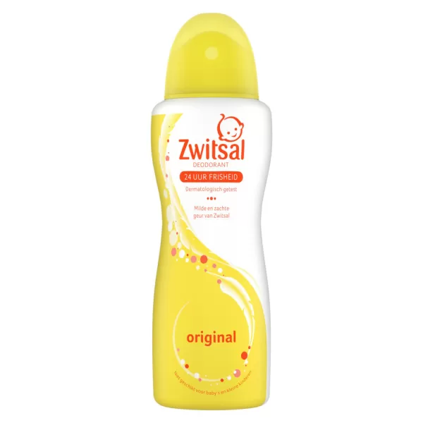 Zwitsal Deodorant Original 100 ml - Zachte, alcoholvrije Deo voor tieners en vrouwen, dermatologisch getest, iconische geur, 6-pack