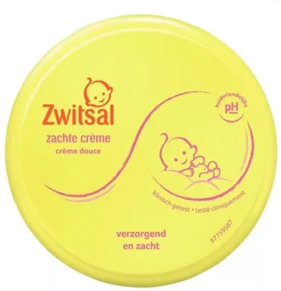 Zwitsal Zachte Crème Voordeelverpakking - 6 x 200 ml - Extra verzorgend voor babyhuid - Snel absorberend, ideaal na het badderen