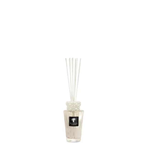 Baobab White Pearls Mini Totem Luxury Diffuser 250 ml - Blumiger Duft mit Moschus & Jasmin, Handgefertigter Keramikaufsatz, Geschenkbox