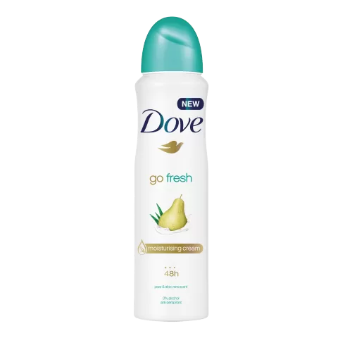 Dove Go Fresh Pear & Aloe Vera Anti-Transpirant Spray 150ml – Frischer Duft & Beste Schutz für einen erfrischenden Tag