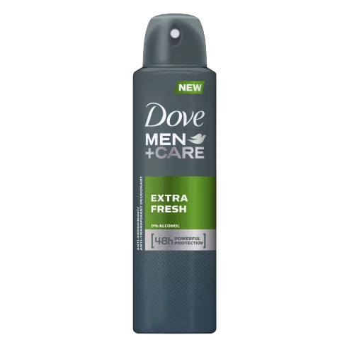 Dove Men+Care Extra Fresh Spray 150ml - 48 Stunden Schutz gegen Schweiß und Körpergerüche, langanhaltende Frische für Männer