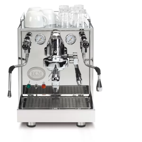 ECM Mechanika IV Profi Espressomaschine – Edelstahl, E61 Brühgruppe, 2,1L Kessel, Rotationspumpe, Kippventile, 3L Wassertank, 21kg, 220V/1600W