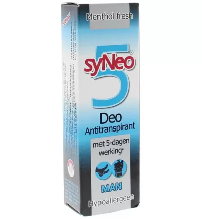 Syneo 5 Man Antitranspirant 30ml – Hypoallergen, dermatologisch getestet, 5 Tage Schutz gegen Schweißgeruch, parfumfrei, für empfindliche Haut