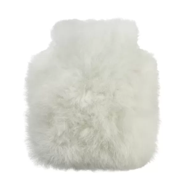 WEICH Couture Alpaca Wärmflasche CALMO – Pearl White, Junior | Luxuriös, hypoallergen, atmungsaktiv, nachhaltige Alpakafaser, Geschenkidee