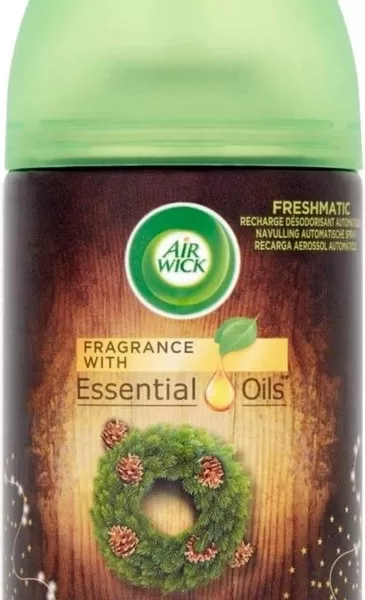 Airwick Freshmatic Max Woodland Pine 6x250ml - Automatische Spray Luchtverfrisser met Essentiële Oliën voor een Sfeervol Huis