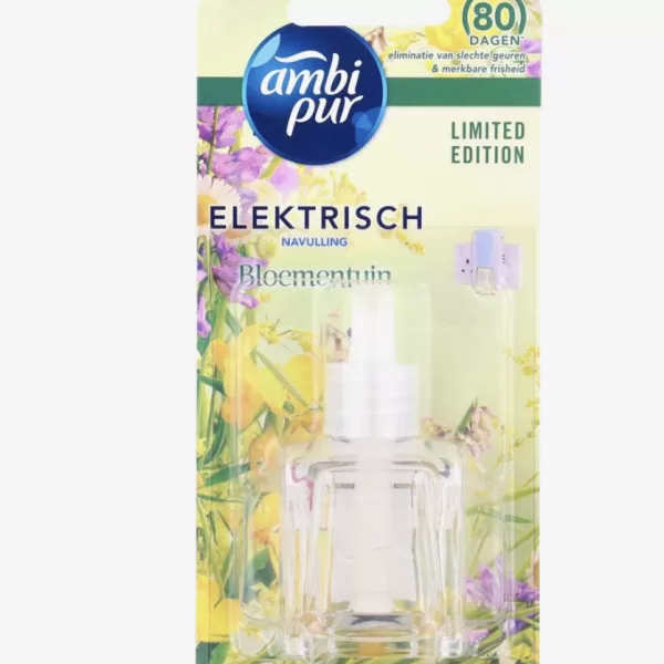 Ambi Pur Elektrische Navulling Geur - Bloementuin - Limited Edition - 20ml - Heerlijke Bloemerige Geur voor Elk Seizoen