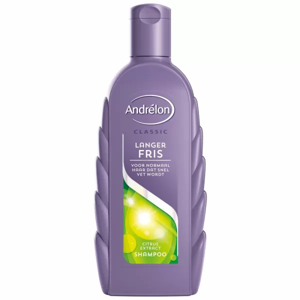 Andrelon Shampoo Langer Fris 300 ml - 3 Stuks | Voor Normaal Haar, Verfrissend met Watermeloen, Houdt Haar Luchtig en Gezond