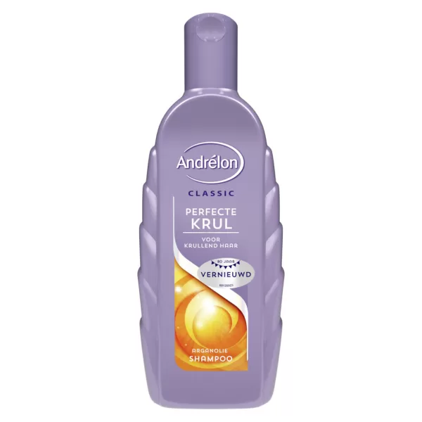 Andrelon Perfecte Krul Shampoo 300 ml - Arganolie voor Krullend Haar - 3 Stuks - Anti-Pluis & Intensieve Verzorging - 100% Recyclebaar