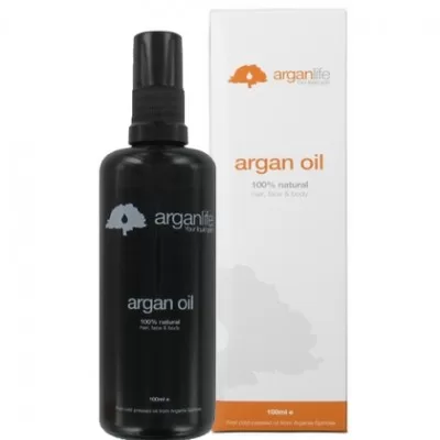 Arganlife 100ML Arganolie – Koude Geperst, Natuurlijke Huidverzorging, Haarversterking, Hydratatie, Vitamine E, Geschikt voor Massages en Nagelriemen