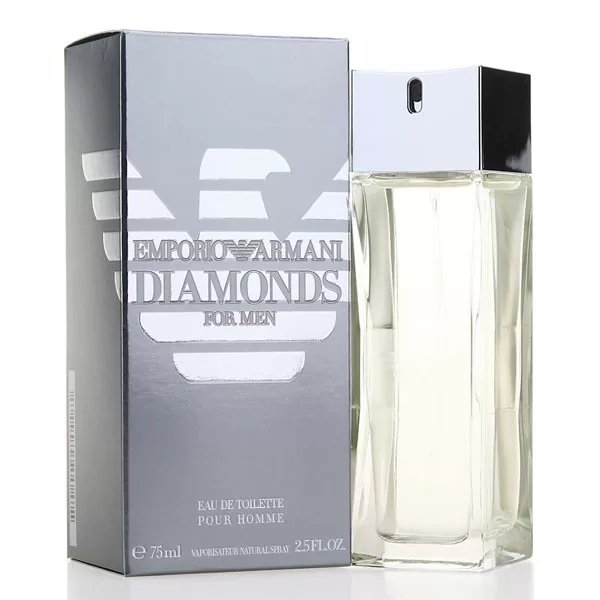 Armani Diamonds For Men Eau de Toilette Spray 75 ml – Eleganter Herrenduft, frischer & maskuliner Duft für jeden Anlass