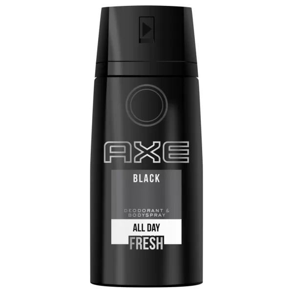 Axe Deodorant Bodyspray Black 150 ml - Verfijnde geur van Citroen, Munt, Ceder & Sandelhout, 0% Aluminium, Geschikt voor Bovenlichaam