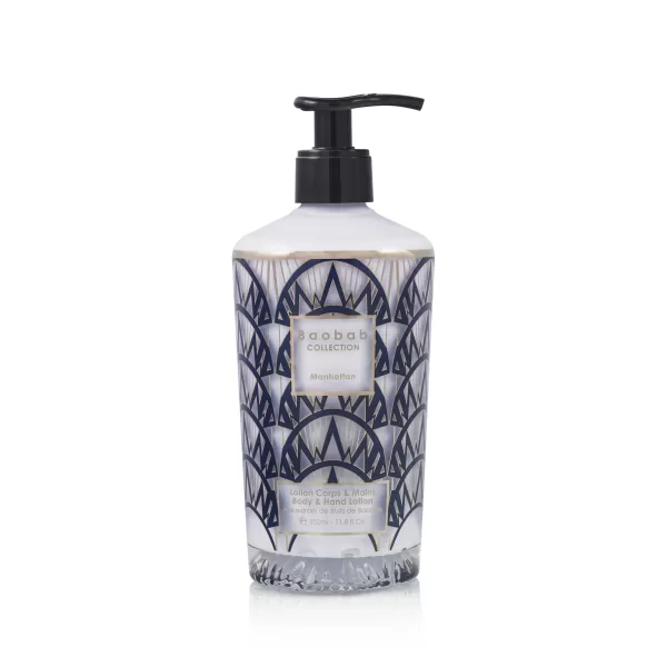 Baobab Manhattan Body & Hand Lotion - My First Baobab Cosmetics, feuchtigkeitsspendend, edler Duft, Glasflakon, nicht fettend, 250ml