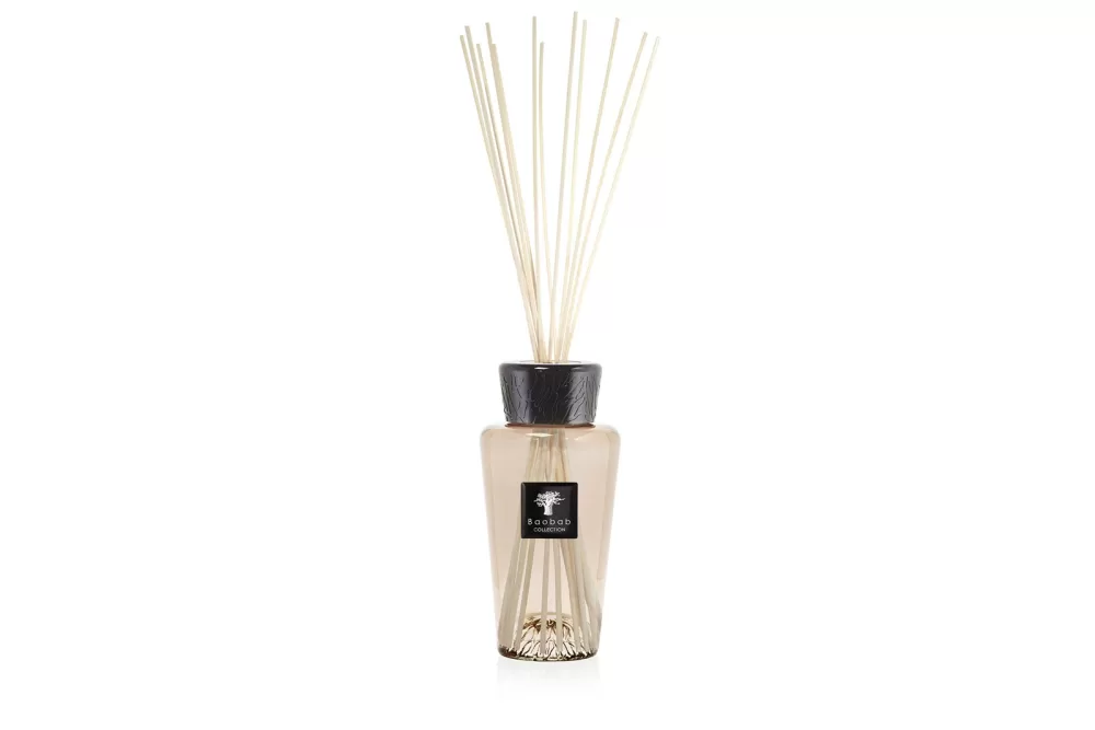 Baobab Diffuser 500 ml Serengeti Plains - All Seasons, Bergamotte & Rose, eleganter Taupe-Flakon, gratis Geschenktasche, 6-9 Monate Duftdauer