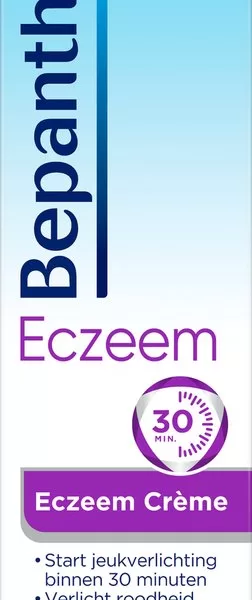 Bepanthen Eczeem Crème 50g - Verlicht jeuk & roodheid, Cortisonvrij, voor mild tot matig atopisch eczeem, Herstelt de huid