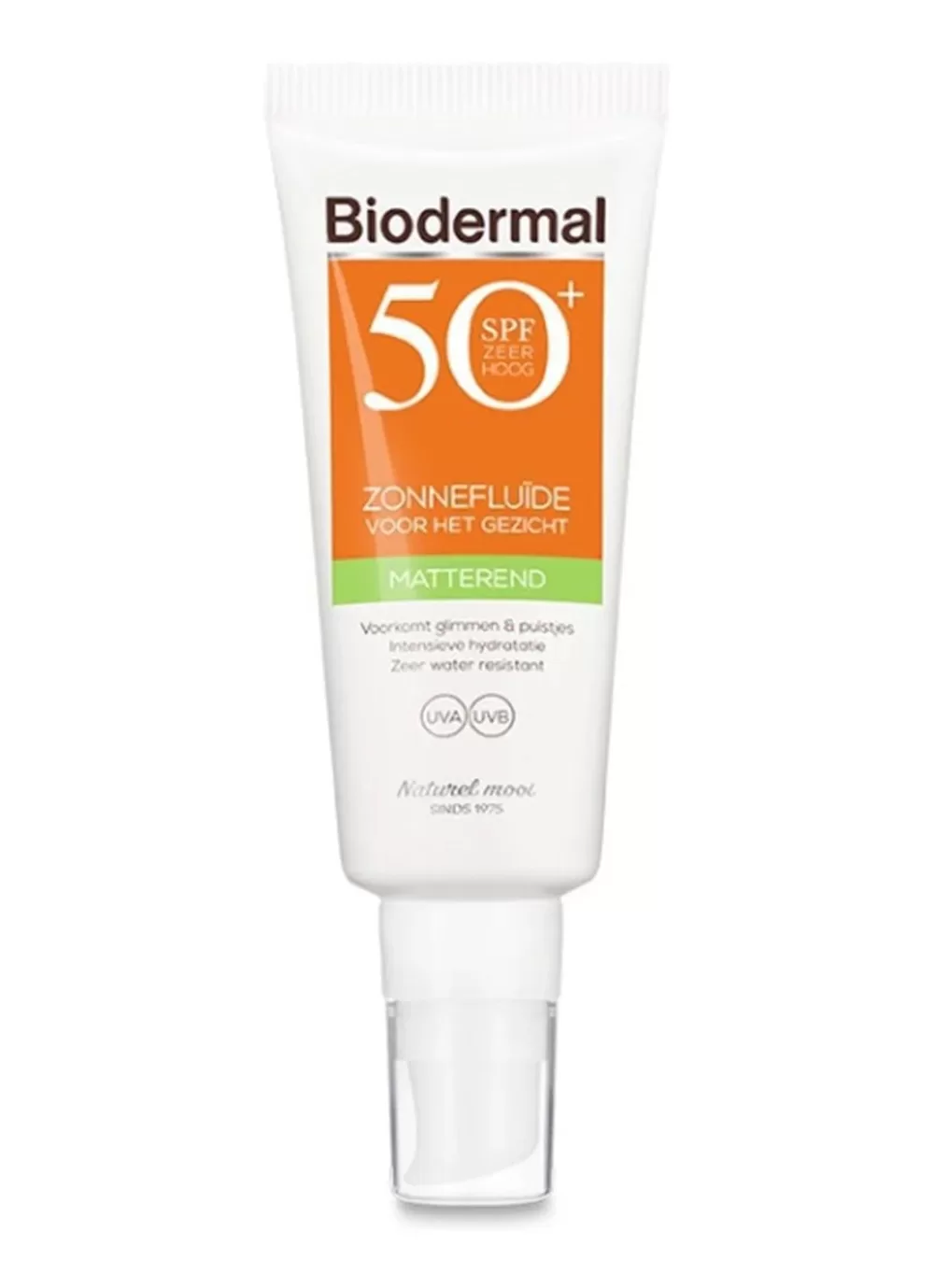 Biodermal Matterende Zonnefluïde SPF 50 voor Gezicht 40ml - Voorkomt Glimmen & Puistjes - Hydrateert & Waterresistent