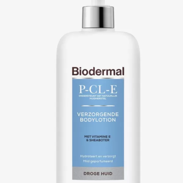 Biodermal P-CL-E Bodylotion 400ml - Hydraterende Bodylotion voor Droge Huid met Vitamine E & Sheaboter - Voedt & Beschermt