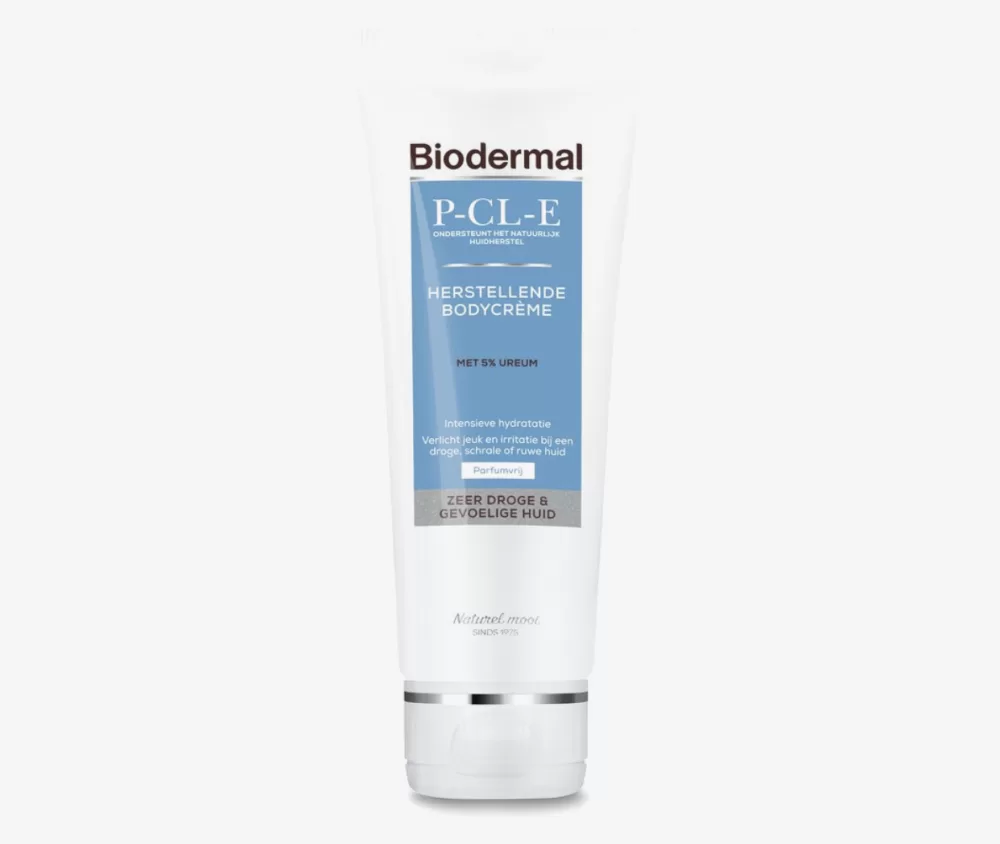 Biodermal P-CL-E Herstellende Bodycrème 200ml – Voor Zeer Droge & Gevoelige Huid, Intensieve Hydratatie, Verlicht Jeuk & Irritatie