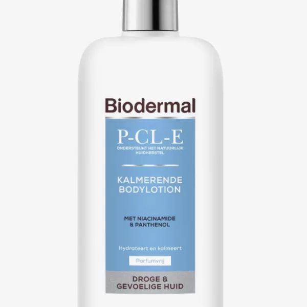 Biodermal P-CL-E Kalmerende Bodylotion 400ml | Voor droge & gevoelige huid | Met niacinamide | Parfumvrij | Intensief hydraterend