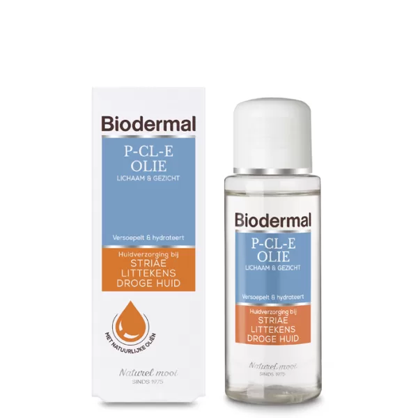 Biodermal P-CL-E Olie 75ml - Huidverzorging voor Striae, Littekens & Droge Huid - Hydrateert & Herstelt - Dermatologisch Getest