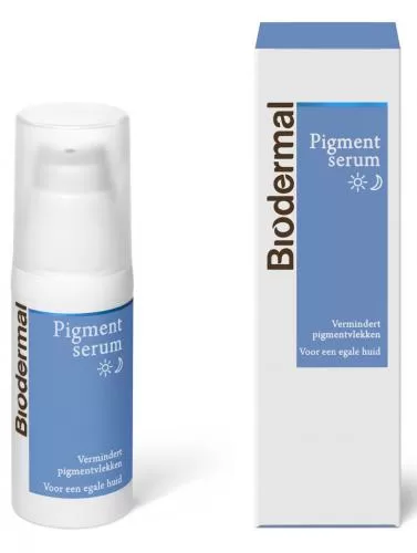 Biodermal Pigment Serum 30 ml - Vermindert pigmentvlekken, ouderdomsvlekken & zwangerschapsmasker - Fluweelzachte textuur, dag & nacht gebruik