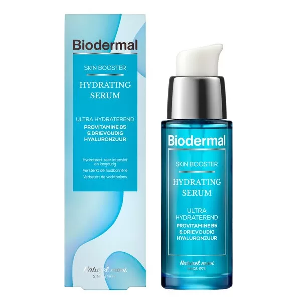 Biodermal Skin Booster Hydrating Serum 30ml - Intensieve Hydratatie, Drievoudig Hyaluronzuur, Provitamine B5, Versterkt en Verbetert Huidelasticiteit