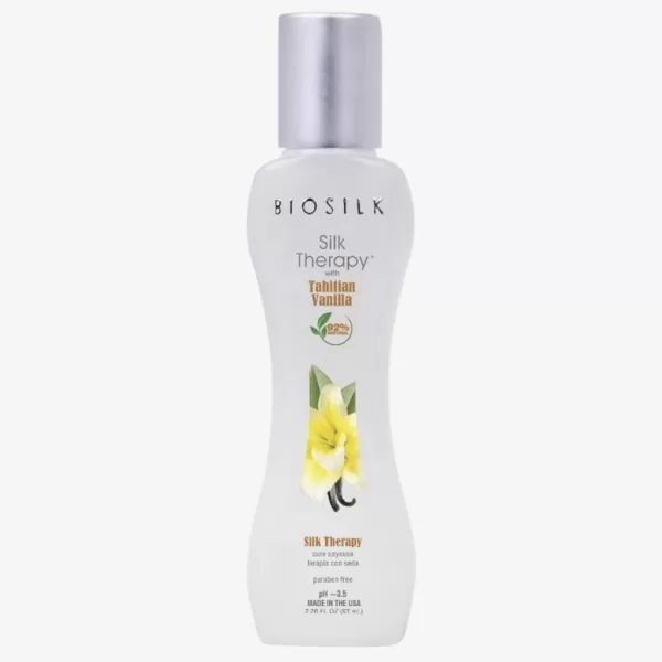 BioSilk Silk Therapy Tahitian Vanilla Serum 67 ml – Haarserum mit 17 Aminosäuren, UV-Schutz, glanzgebend, revitalisierend, ohne SLS/Sulfate