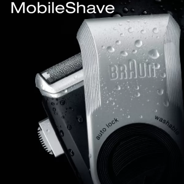 Braun MobileShave M 90 - Draagbaar Scheerapparaat, Compact & Batterij-aangedreven voor Reizen & Onderweg, Ideaal voor Werk & Vakantie