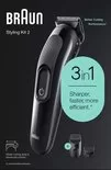 Braun Multigroomer 3 SK2300 - 3-in-1 Baardtrimmer voor Mannen, Haartrimmer, 7 Lengtes, Oplaadbaar, Voor Gezicht en Haar