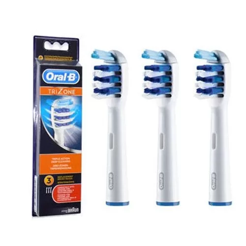 Braun Oral-B TriZone EB30-3 Opzetborstels - 3 Stuks voor Deep Sweep 5000 - Blauw/Wit - Effectieve Reiniging en Comfortabele Gebruik