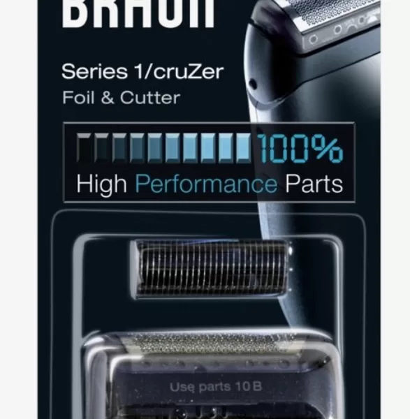 Braun Series 1 10B Vervangende Scheerkop - Elektrisch Scheerapparaat Scheerblad - Made in Germany - Optimale Prestatie, 18 maanden Levensduur