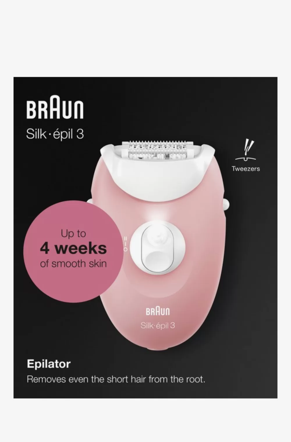 Braun Silk-épil 3-410 Epilator für Beginners, 20-Pinzetten, Scheer- & Trimmerkopf, Massageroller, Snoer, Inclusief Oplader & Reinigingsborsteltje