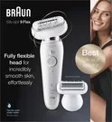 Braun Silk-épil 9002 Flex Wet & Dry Epilator - Flexibel Hoofd, Micro-Grip Technologie, SensoSmart, Scheerkop, Ergonomisch & Waterdicht