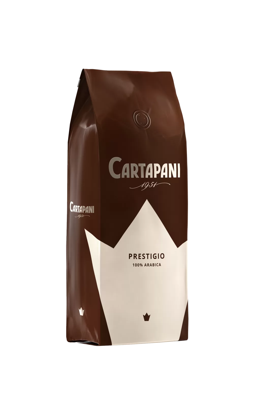 Caffè Cartapani Prestigio 1000g Arabica Bohnen - Feinster Kaffee aus Mittel- und Südamerika, mild, fruchtig, niedriger Koffeingehalt