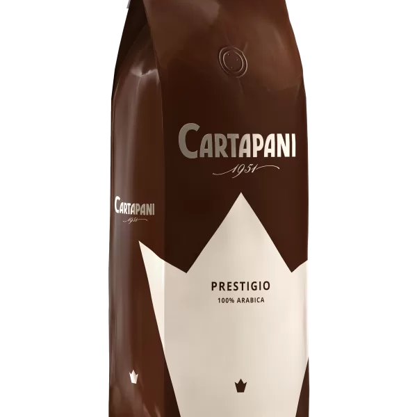 Caffè Cartapani Prestigio 1000g Arabica Bohnen - Feinster Kaffee aus Mittel- und Südamerika, mild, fruchtig, niedriger Koffeingehalt