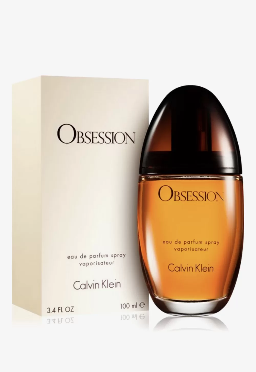 Calvin Klein Obsession Eau de Parfum 100 ml für Damen - Klassiker mit würzigen und frischen Noten, ideal für jeden Anlass