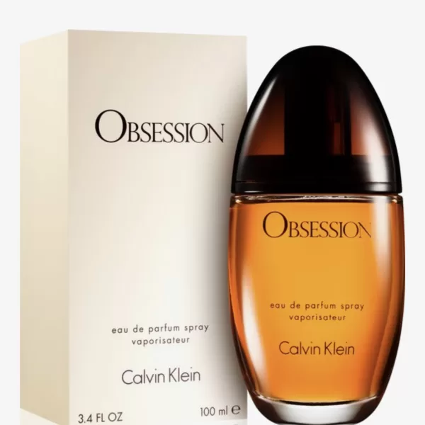 Calvin Klein Obsession Eau de Parfum 100 ml für Damen - Klassiker mit würzigen und frischen Noten, ideal für jeden Anlass