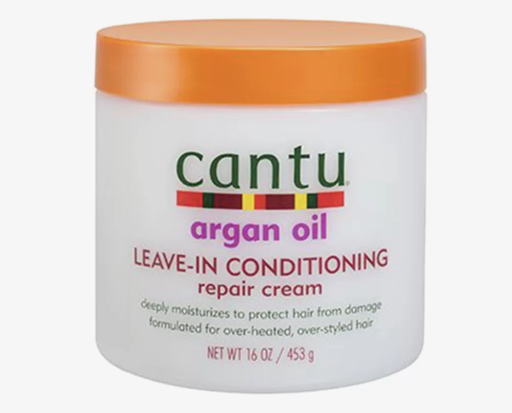 Cantu Argan Oil Leave-In Repair Cream 473ml - Shea Butter, Hydraterend, Vermindert Frizz, Voor Gezond en Glanzend Haar