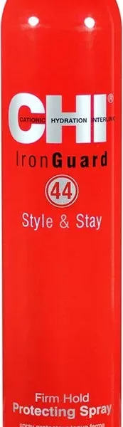 CHI 44 Iron Guard Haarspray - Style & Stay, 284 ml, Sterke Hold, Hittebescherming, Geschikt voor Alle Haartypes, Parabeenvrij