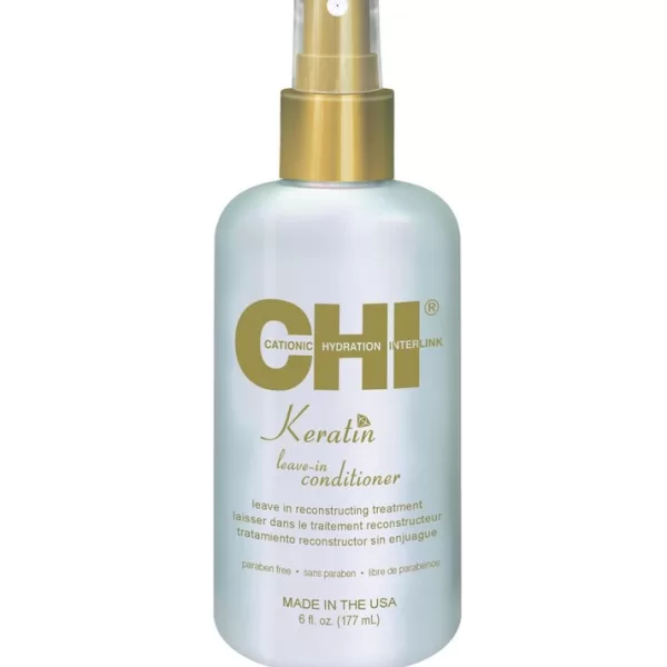 CHI Keratin Leave In Conditioner - Herstellend, Hydrateert, Glans, Vrij van SLS & Parabenen - 177 ml voor Droog & Beschadigd Haar