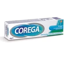 Corega Kleefcrème Free 70g - Hypoallergene Prothesenhaftcreme, langanhaltend, ohne Farb- und Aromastoffe, ideal für empfindliches Zahnfleisch