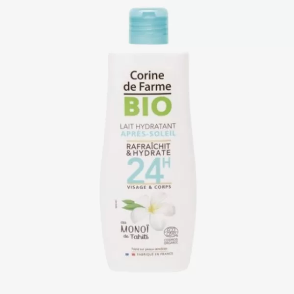 Corine de Farme Bio After Sun Moisturizing Milk 200ml - Feuchtigkeitspflege für Unisex nach dem Sonnenbaden, sanft & pflegend