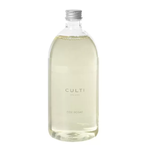 Culti Milano Ode Rosae Refill 1000 ml - Luxuriöser Raumduft mit marokkanischer Rose, ideal für stimmungsvolle Atmosphäre, italienisches Design.