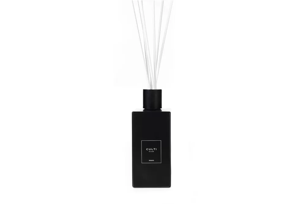 Culti Milano Diffuser Tessuto 2700 ml - Decor Black Label, Jasmin, Cassis, Baumwolle, weißer Moschus - Eleganter Raumduft für stilvolles Ambiente