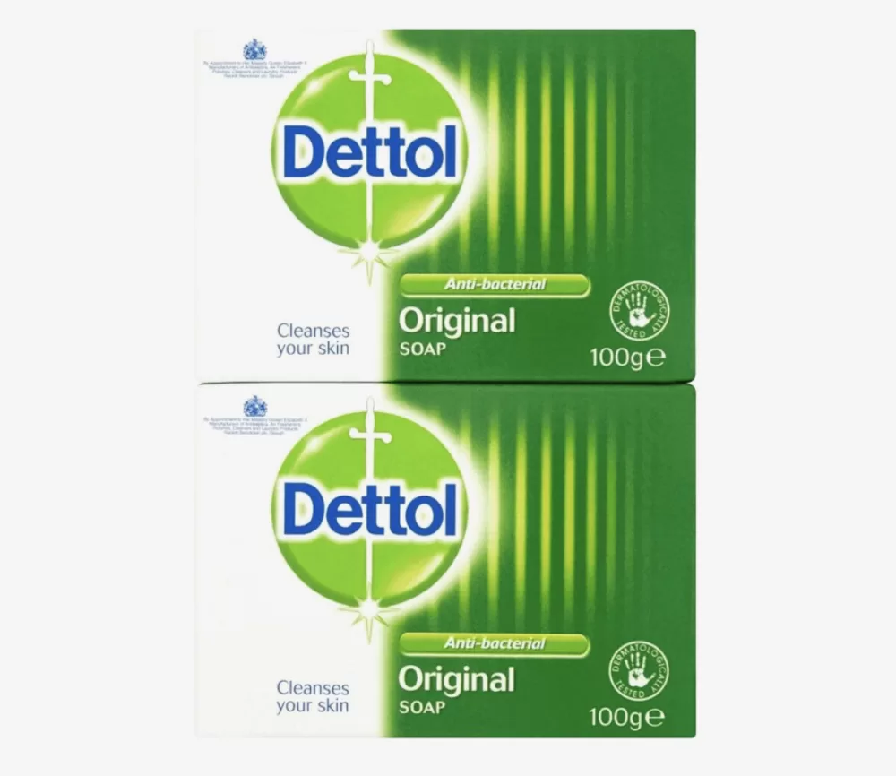 Dettol Zeeptabletten Original 2x100g - Antibacteriële Handzeep voor Hygiënische Schoonheid met Frisse Geur - 2 Stuks