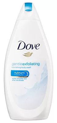 Dove Douchegel Gentle Exfoliating 500ml – Verzachtende Scrub voor een Zijdezachte Huid, met NutriumMoisture, Verfrissende Geur