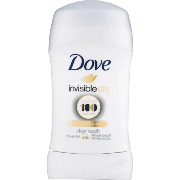 Dove Invisible Dry Anti-Transpirant Stick 50ml - 48h Schutz, ohne Rückstände, für empfindliche Haut, frisch und trocken bleiben