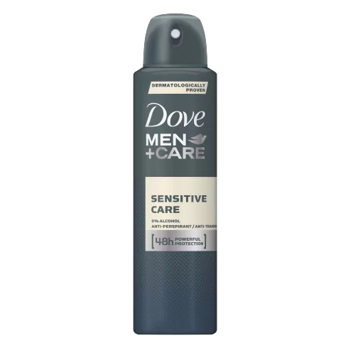 Dove Men+Care Sensitive Care Spray 150ml - 48 uur bescherming tegen irritatie voor gevoelige huid onder de oksels