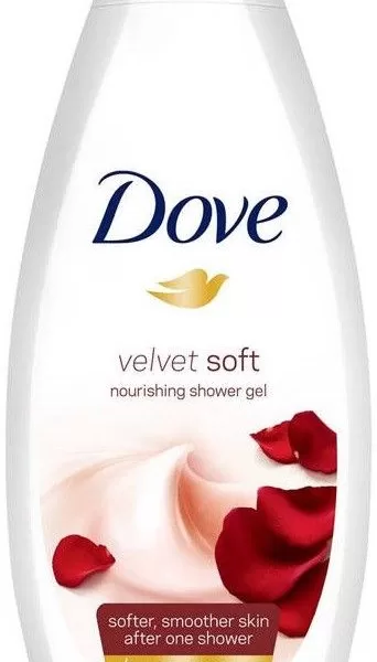 Dove Velvet Soft Douchegel 500 ml - Hydraterende Crème voor Rijpere Huid met Nutrium Moisture, Voedt en Verzorgt, Zacht en Stralend