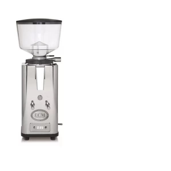 ECM S64 Automatik Kaffeemühle - Grind on Demand, Edelstahl, 64mm Mahlscheiben, 500g Bohnenbehälter, stufenlose Mahlgradregulierung, 450W